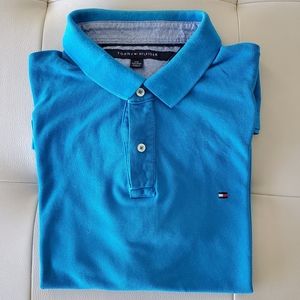 Tommy Hilfiger mens blue polo shirt